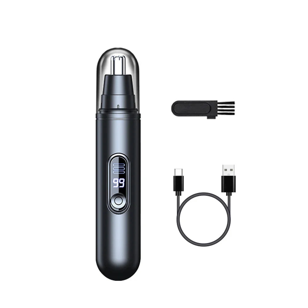 Nose Hair Trimmer Rechargeable Mini Portable Electric Nose Hair Clipper for Men Automatic Shaving Eyebrow Ear Nose Hair Trimmer