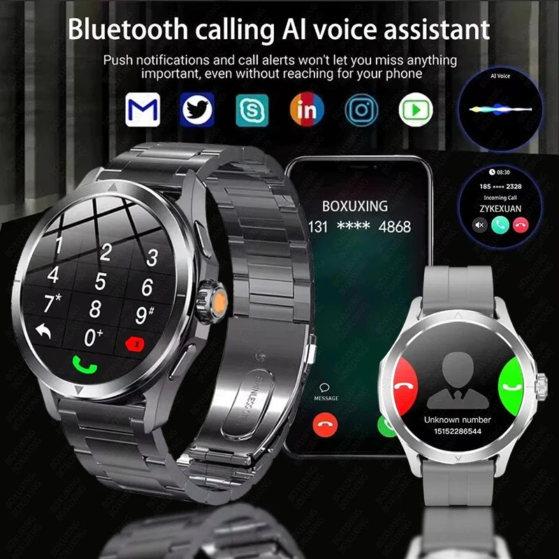 2025 New S4 Ultra Smart Watch Men Blood Oxygen Heart rate Compass Waterproof NFC GPS Tracking Bluetooth Call Sport Smartwatch