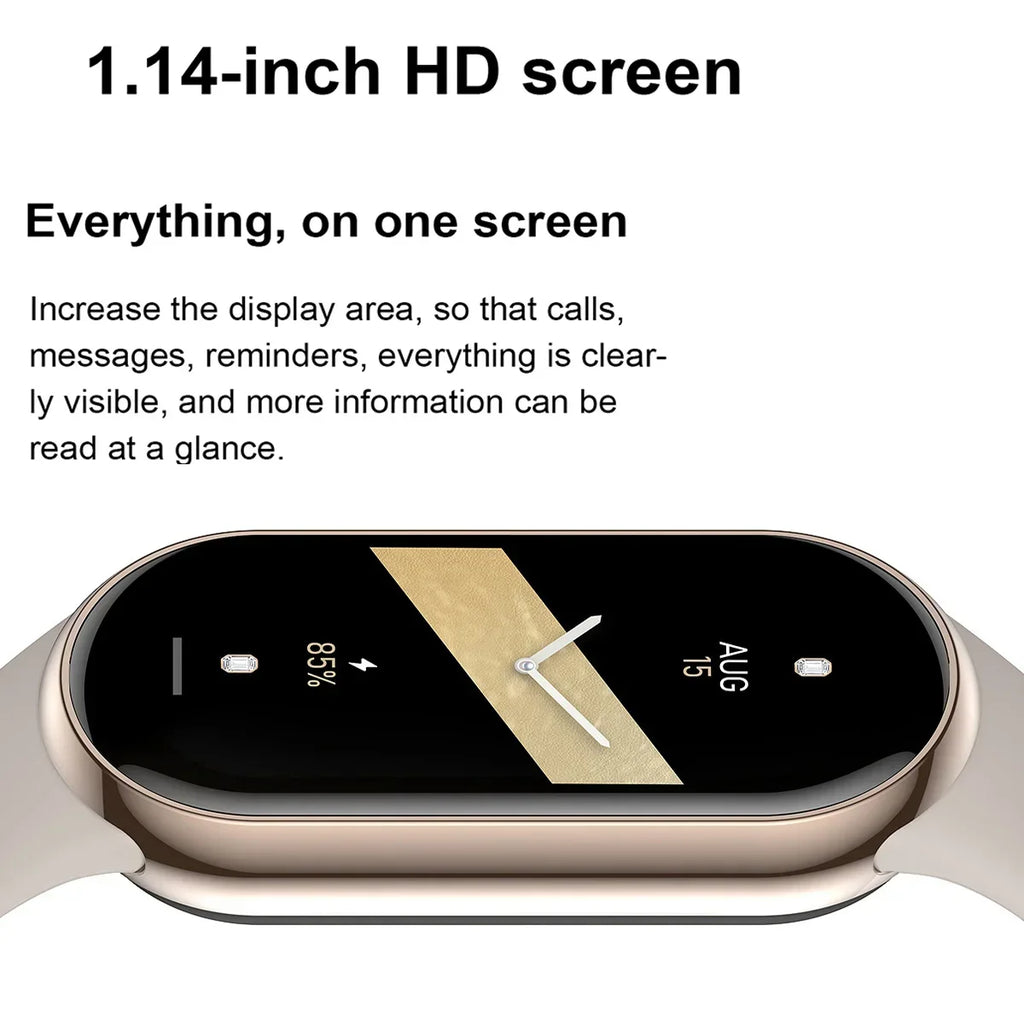 2025 New M8 Band Smart Watch Men Women Smartwatch Heart Rate Sports Fitness Tracking Bracelet Smartband Watche For Android Apple