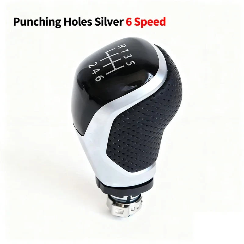 12mm 5 6 Speed Car Shift Gear Knob Lever For Audi A4 B6 B7 B8 A6 A3 VW Golf Polo Bora Passat Ibiza 6J Seat Leon Mk1 Skoda