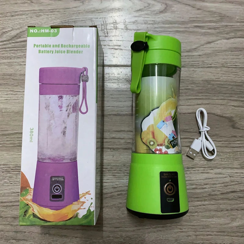 380ml household juice mixer mini electric juicer USB rechargeable smoothie shake mixer portable juicer household appliances