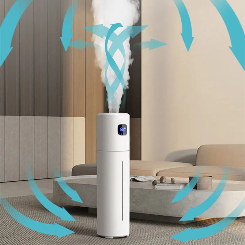 12L Cool Mist Humidifier, Ultrasonic Quiet Operation, Top Fill Design for Large Room Bedroom Office, BPA-Free & Easy Clean