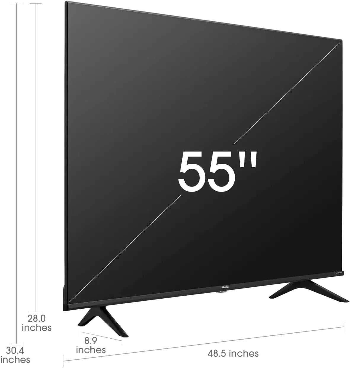 55-Inch 4K UHD Smart TV with Google TV, Alexa, Dolby Vision HDR, Game & Sports Modes, Voice Remote