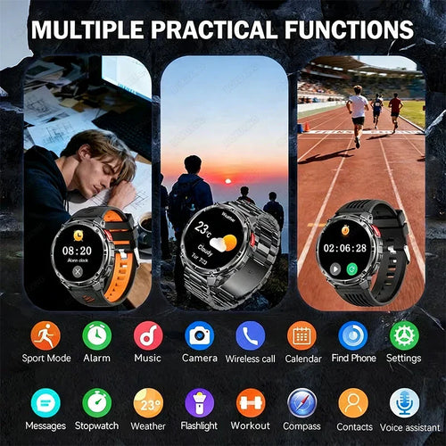 2026 New T-Rex3 Pro 1100mAh Battery Smart Watch GPS path IP68 Waterproof Sports Run tracker Outdoor Compass Military Smartwatch