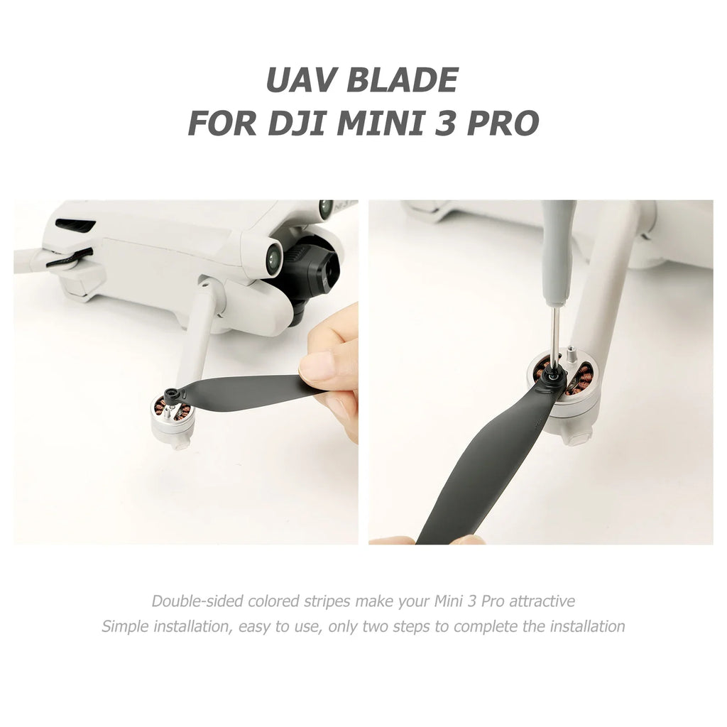 8X Precise&Flexible Propellers for DJI Mini 3/3 Pro Props Blade Replacement Light Weight Wing Fans Spare Parts Drone Accessories