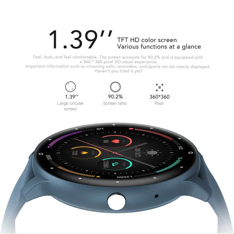 2026 New Ultra-Slim Smart Watch Men 100+ Sports Modes Heart Rate Monitoring AI Voice Assistant Bluetooth Call Smartwatches
