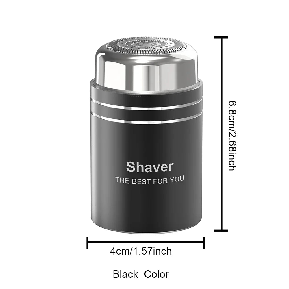 Electrical Mini Shaver for Men 3D Floating Blade IPX7 Washable Type-C USB Rechargeable Shaving Beard Machine for Home Travel
