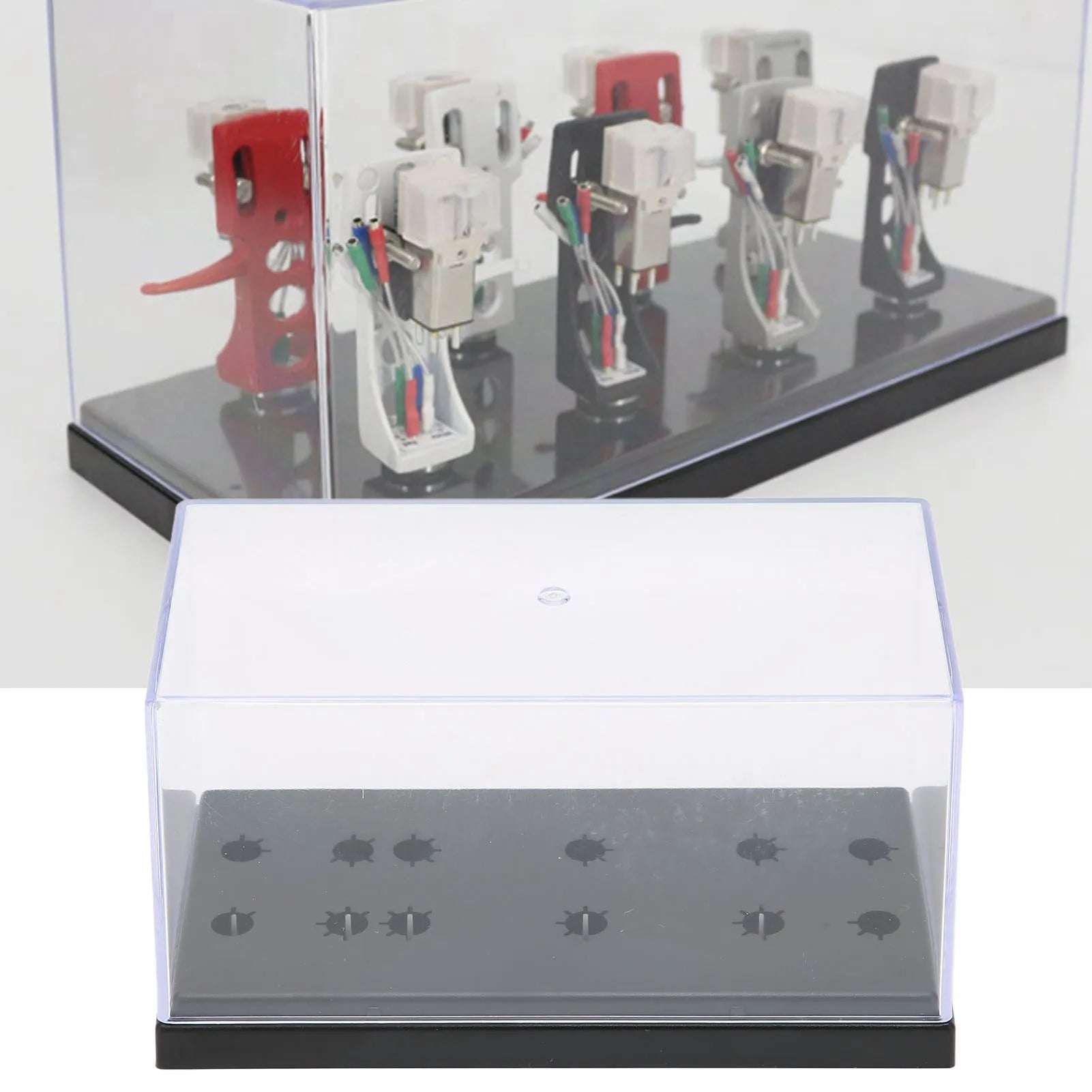 Home Music Phonograph Shell Case Phonograph Head Storage Box High End Phonograph Head Long Needle Rack Display Sample Box