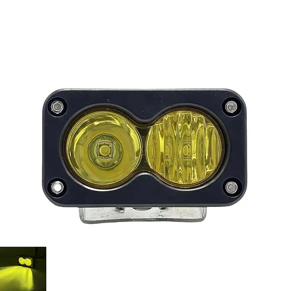Car Spotlight 3 Inch White Yellow LED Pod Driving Work Light for Pickup Motorcycle Truck Offroad Roof Luggage Rack Lamp