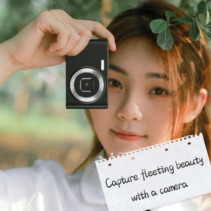 64MP Digital Camera For Photography Front Rear Dual Lens Selfie Camera Auto Focus 18X Auto Focus 4K Video Record Vlog Camcorder
