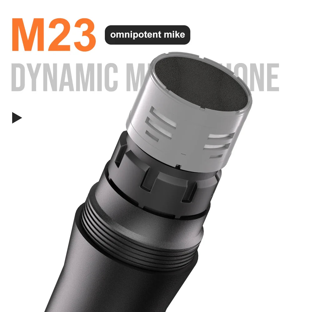 Wireless Microphone M23-4 UHF Recording Universal Karaoke Mic With Lithium Battery Receiver For Party Church Speaker