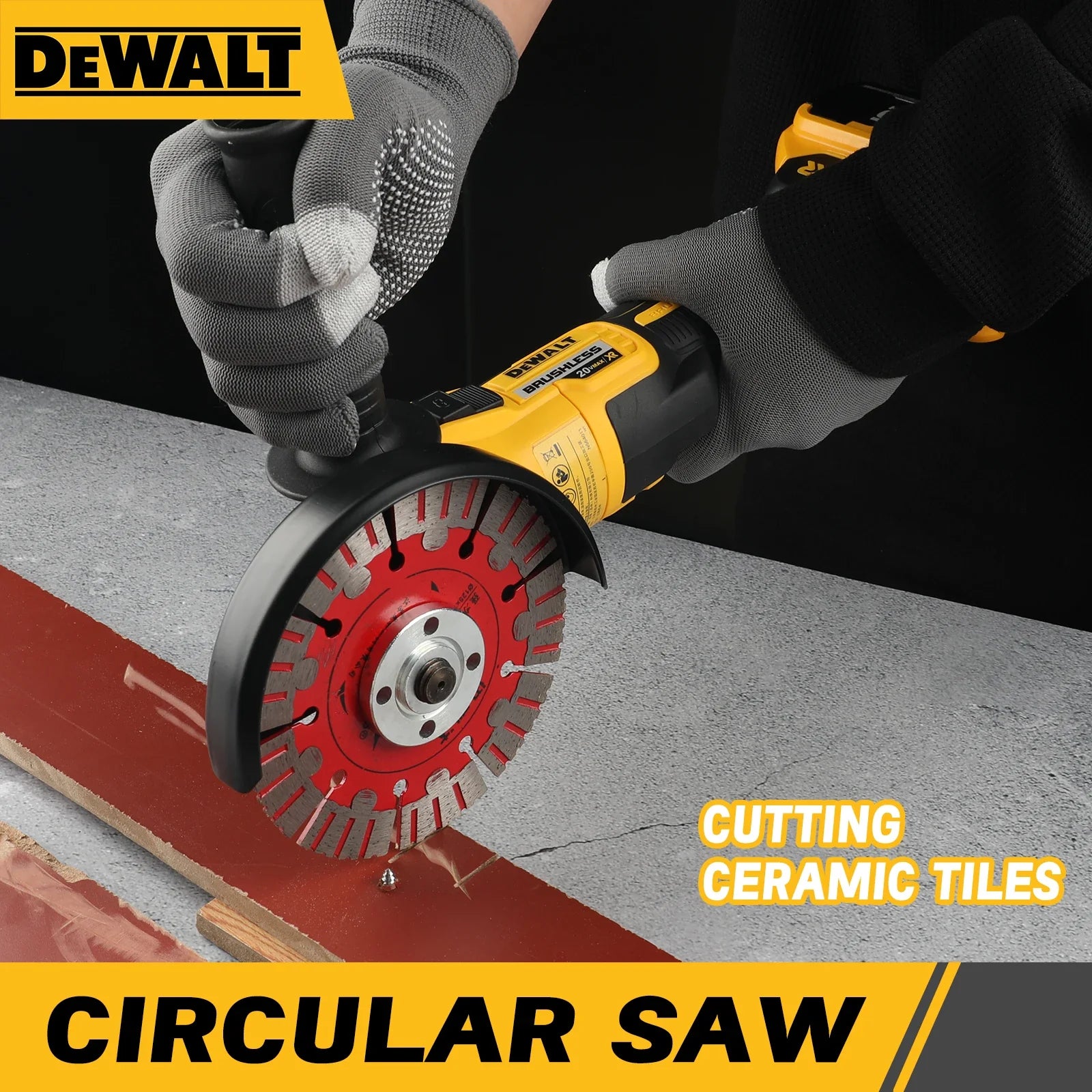 DEWALT DCG405 125mm flat head angle grinder bare machine tool cutting machine 18V lithium battery brushless tools