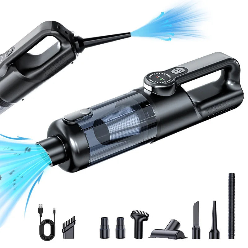 Car vacuum cleaner wireless one-button dust dump high-power portable vacuum cleaner large suction mini handheld vacuum cleaner
