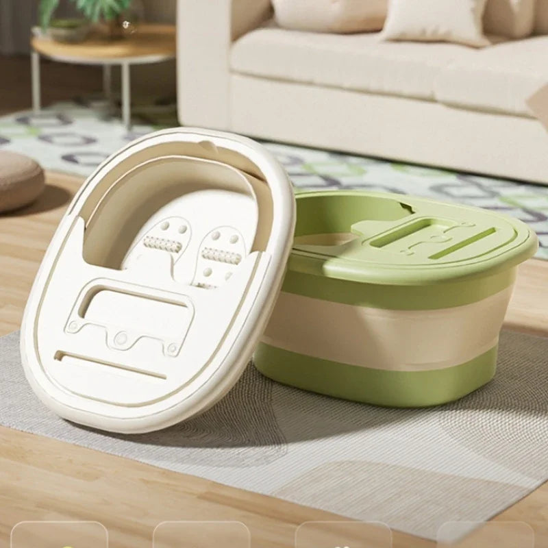2026 Portable Foldable Foot Bath Tub - Thick Plastic Space-Saving Design, Needed for Home,Bedroom Use - Bathroom Accessories