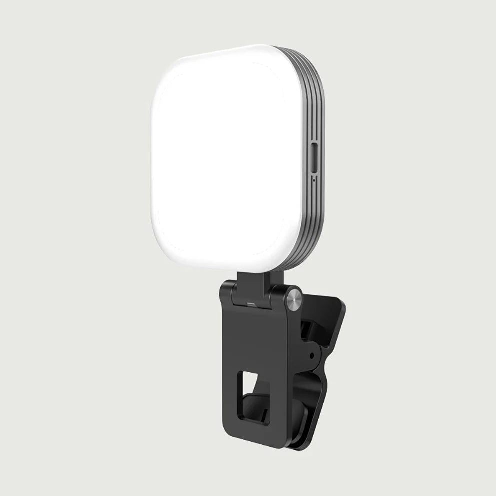 New Arrival Mini Magnetic Fill Light 1000mah Rechargeable Tri-color Temperature Selfie Light With Light Clip