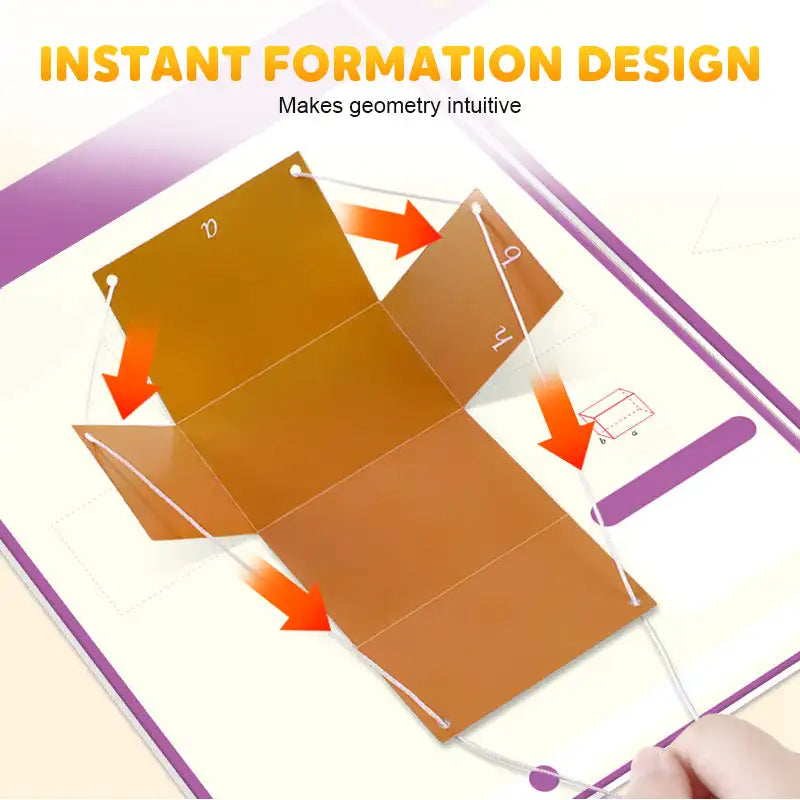 Pull String 3D Geometry Learning Book Stereoscopic Geometric Model Primary School Mathematics Teaching Game For Children Fun DIY