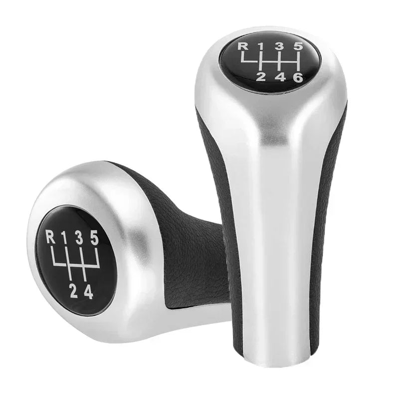 For BMW 1 3 5 6 Series E46 E53 E60 E61 E63 E65 E81 E82 E83 E87 E90 E91 E92 X1 X3 X5 Matt Chromed Gear Shift Knob 5 / 6 Speed