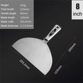 Stainless Steel Integrated Putty Knife Drywall Skimming Blade Smoothing Painting Finishing Filling Spatula Plastering Tools