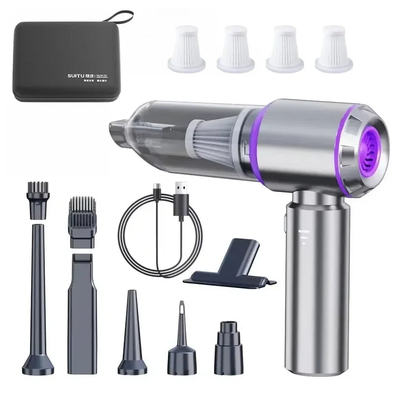 Car Vacuum Cleaner High Power Portable Handheld Wireless Brushless Motor Cleaning Machine Powerful Air Duster for Home Appliance