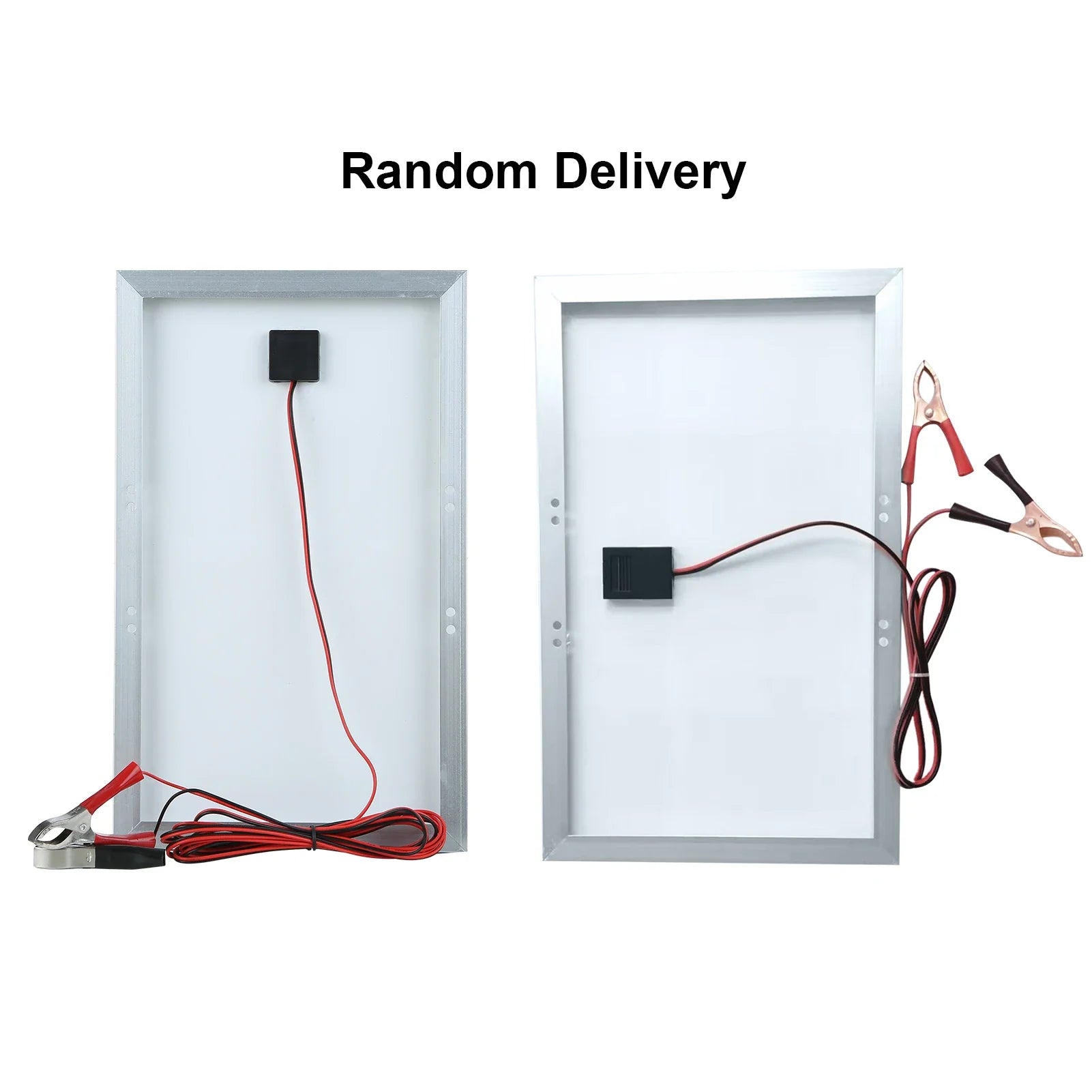 30W D C 12V/18V Solar Panel Kit Set with Alligator Clip/ IP65 Water Resistance for Home Indoor Outdoor Use Portable