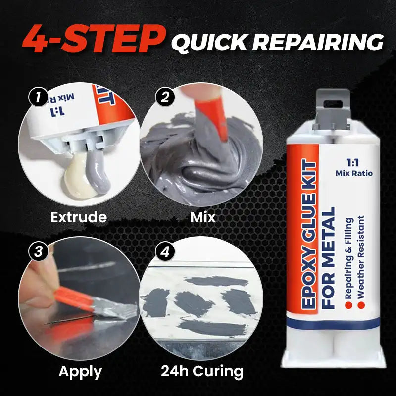 Epoxy Glue Kit For Metal Repair Agent AB Glue Sealant Heat Resistance Casting Welding Glue Strong Adhesive