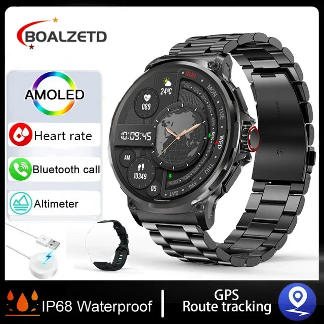 1.85-inch Ultra HD 710Mah Bluetooth Call GPS Sports Fitness Tracker For IOS HUAWEI Original Smart Healthy watch Men smartwatch