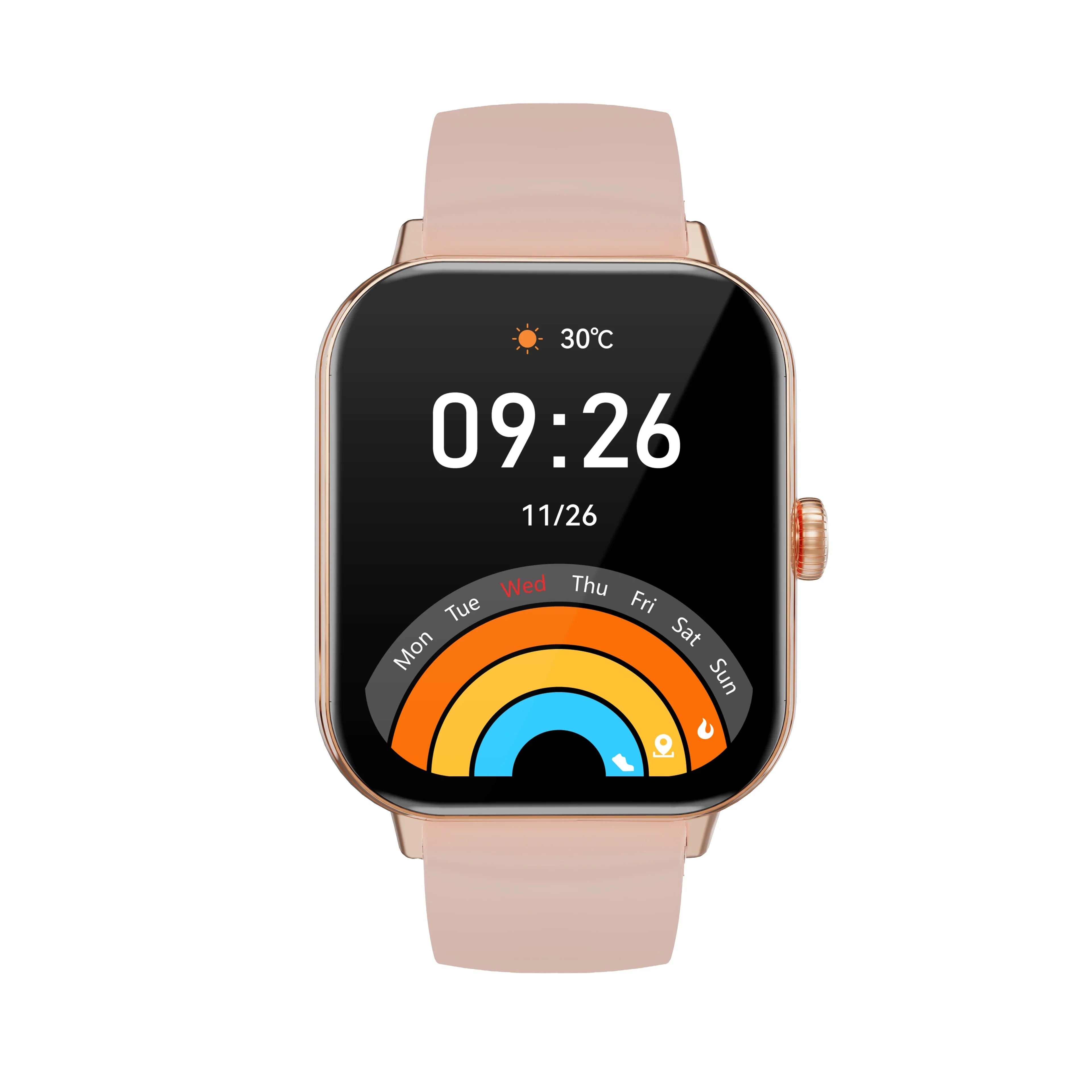 AIWR Peps 1S Smart Watch, GPS 1.96" AMOLED Smartwatch, AI Watch Faces ChatGPT, Bluetooth Calling 5ATM Waterproof for Android iOS