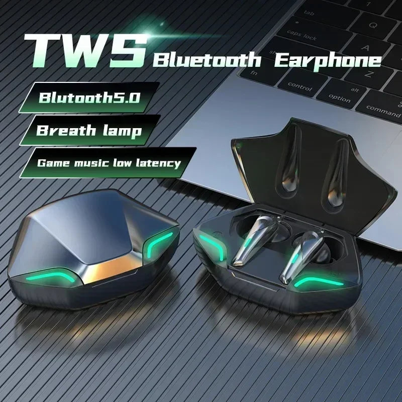 TWS Gaming Wireless bluetooth Headset TWS 5.3 Stereo Earbuds Low Latency Earphones Bluetooth With Mic for smartphones