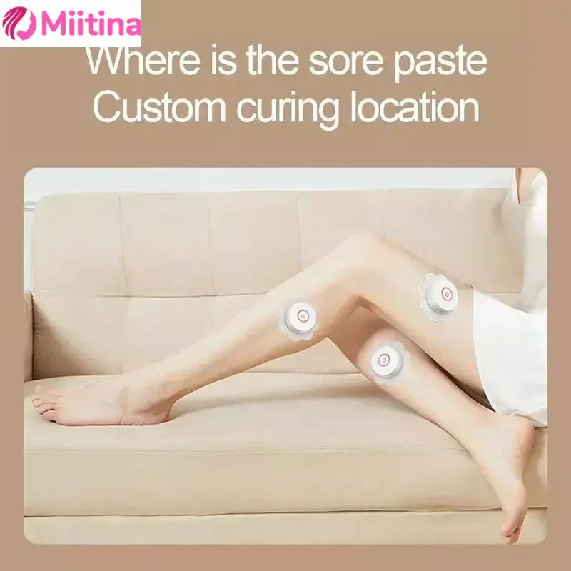 50PCS Intelligent Moxibustion Device Smokeless Intelligent Quick Heat 3 Gears Portable home Relieve Fatigue Pain HealthCare Gift