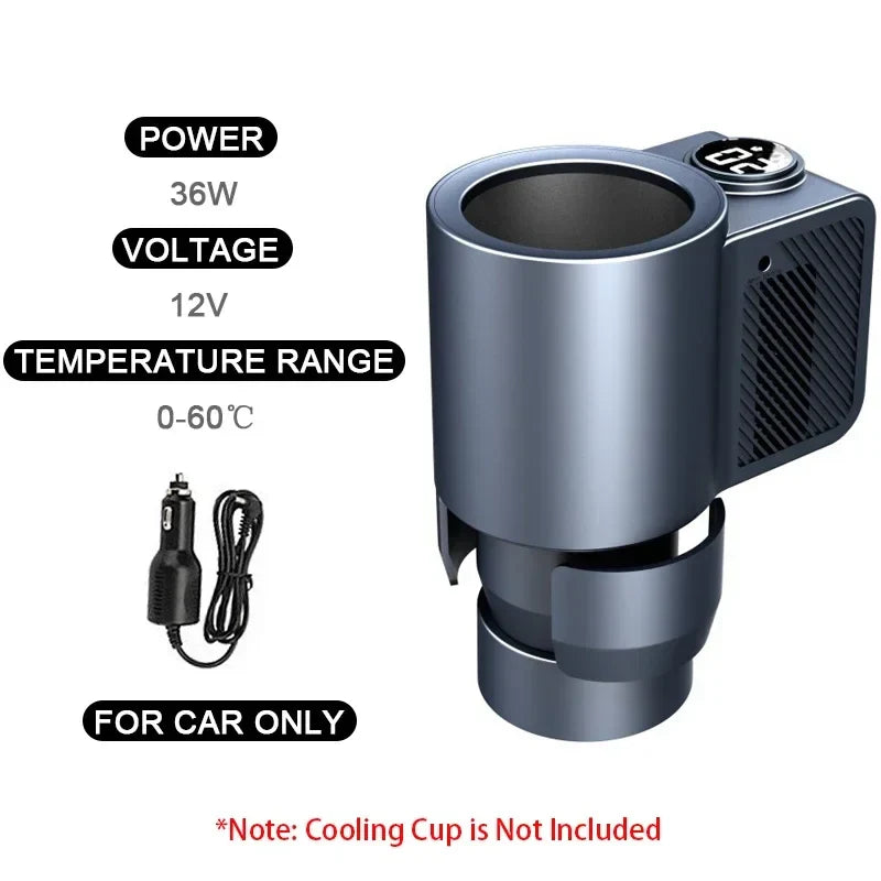 Smart 2 In 1 Car Heating Cooling Cup for Coffee Miik Drinks Electric Beverage Warmer Cooler Holder Travel Mini Car Refrigerator