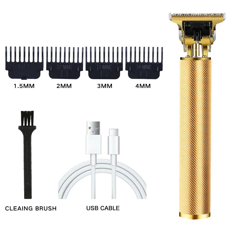 Carving T9 Vintage Professional Electric Hair Cutting Machine USB Rechargeable Portable Shaver Trimmer For Beard Care Best Gift