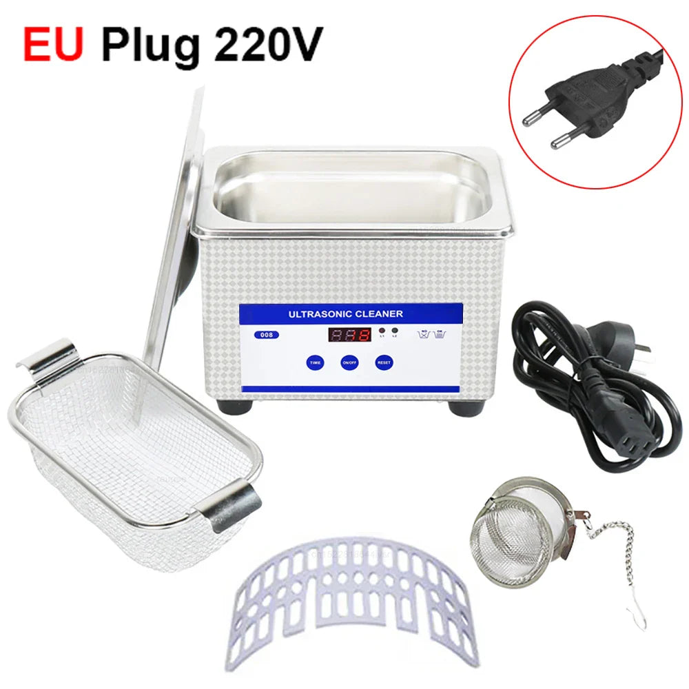 Ultrasonic Cleaner Glasses Cleaning Machine for Jewelry Watches Denture Tool Ultrasonic High Frequency Vibration Washing Bath