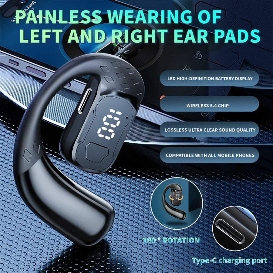 Wireless Bluetooth Headphones With Microphone Air Conduction Earphones Handsfree Noise Canceling Headset For Driving Audifonos