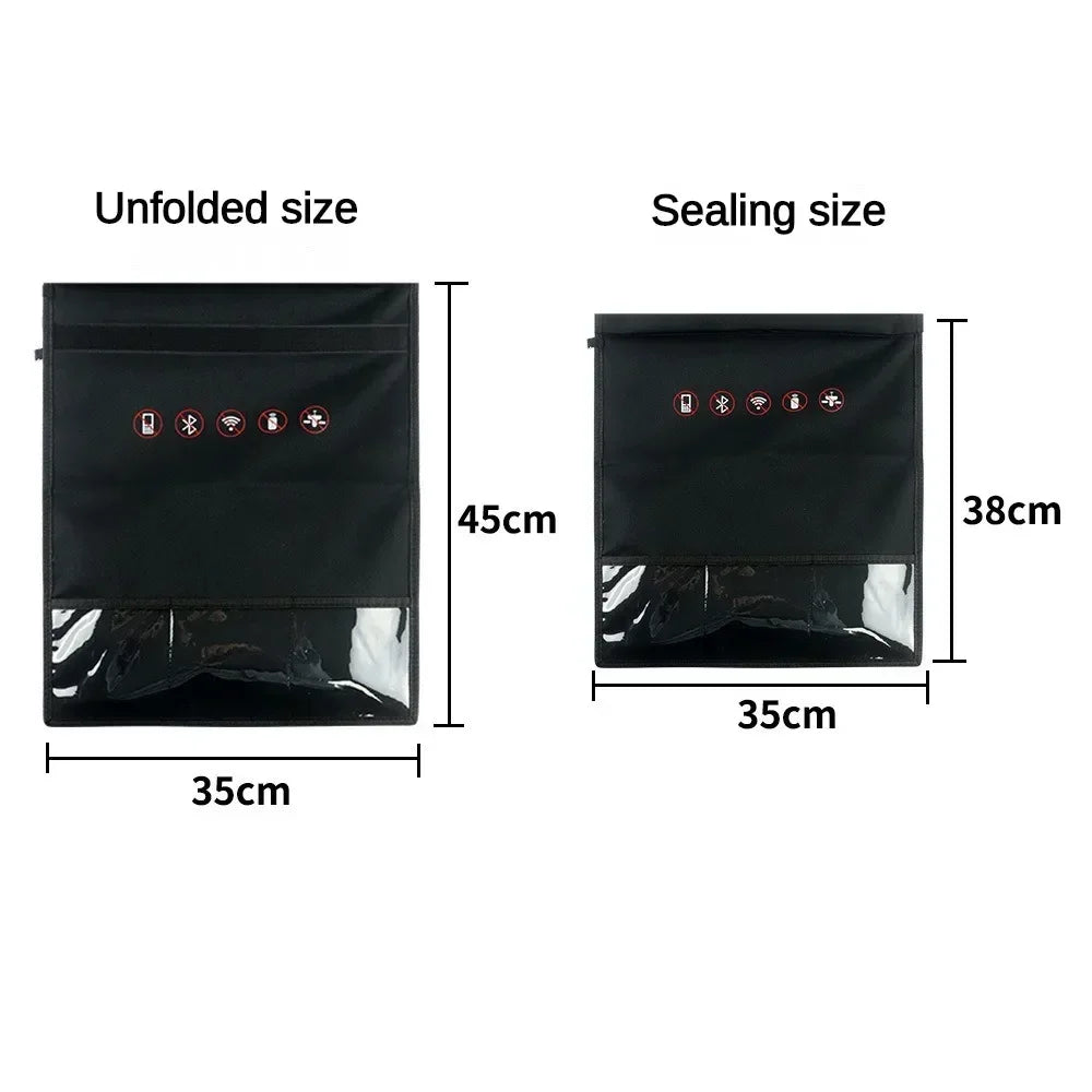 Mobile Phone Anti-radiation Signal Shielding Bag Signal Blocking Bag Faraday Cage Pouch Car Key Radiation Protection Storage Bag