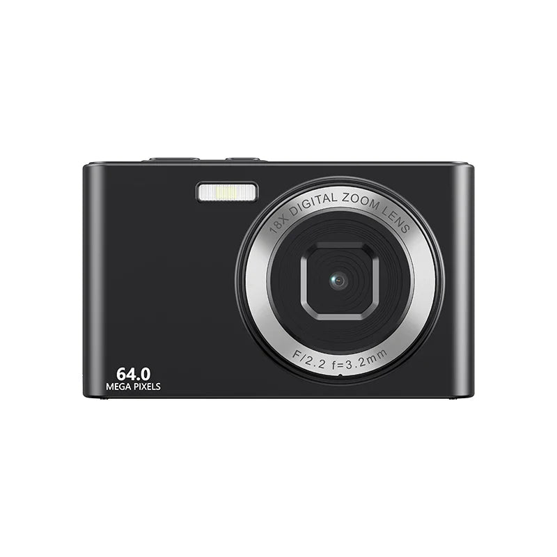 64MP Digital Camera For Photography Front Rear Dual Lens Selfie Camera Auto Focus 18X Auto Focus 4K Video Record Vlog Camcorder