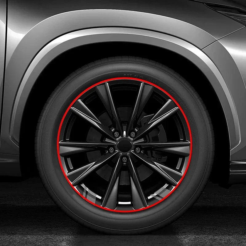 8M Car Wheel Rim Protection Decorative Strip Car Tire Styling Moulding Trim Tyre Guard Line Rubber Decoration Strip Amagi