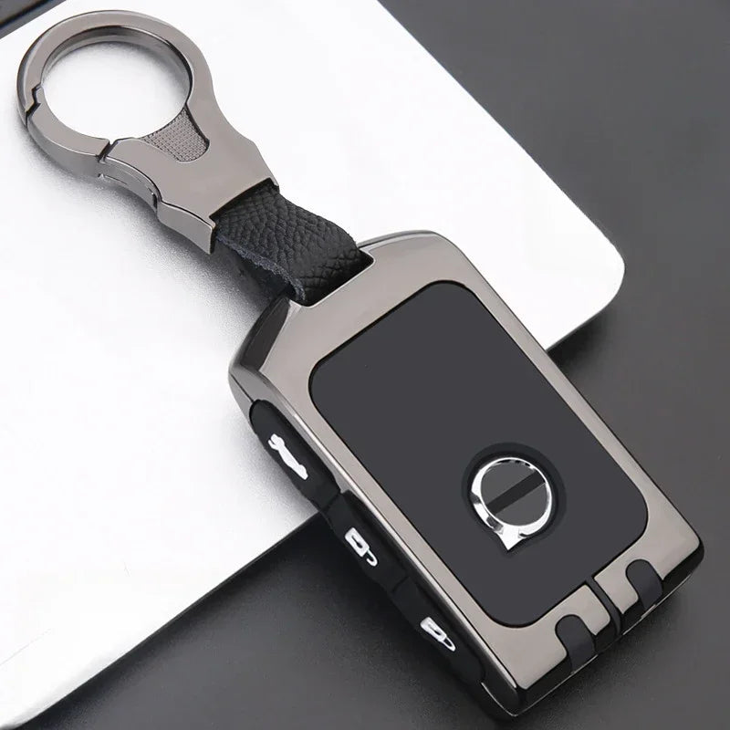 Car Zinc Alloy Key Case Holder Cover Shell For Volvo XC40 XC60 S90 XC90 V90 2017 2018 T5 T6 T8 Fob Smart Key Protection Bag