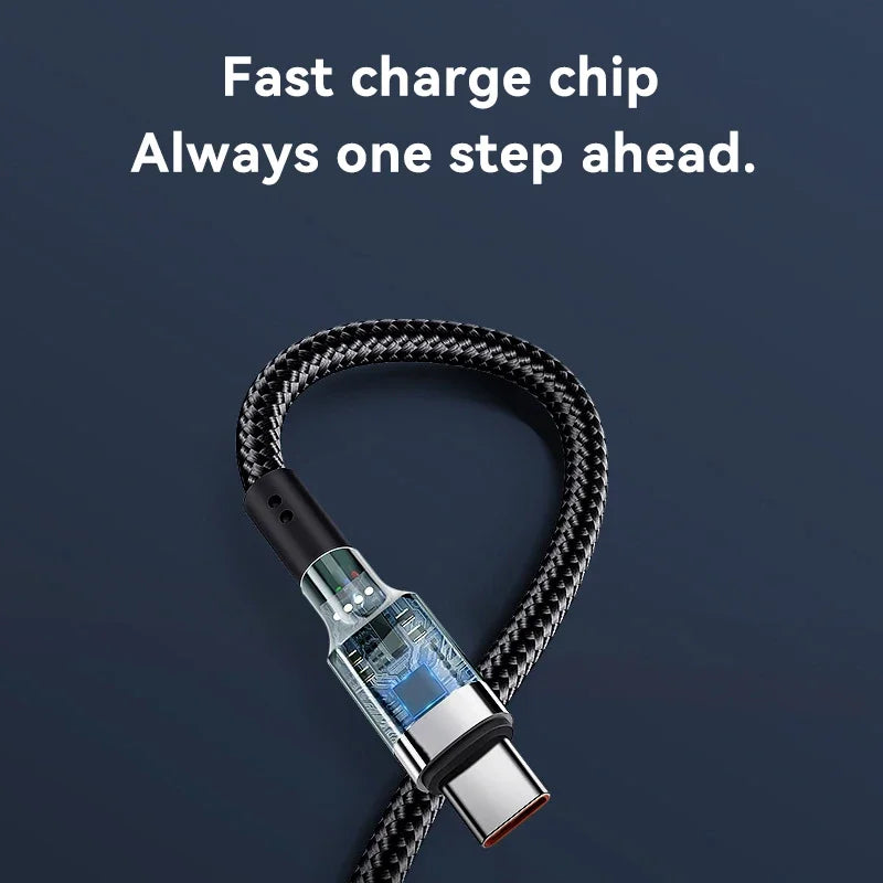 120W Fast Charger PD Quick Charging High Quality USB C TO USB Type C Cable For iPhone Xiaomi 15 Plus Pro Max Samsung S24