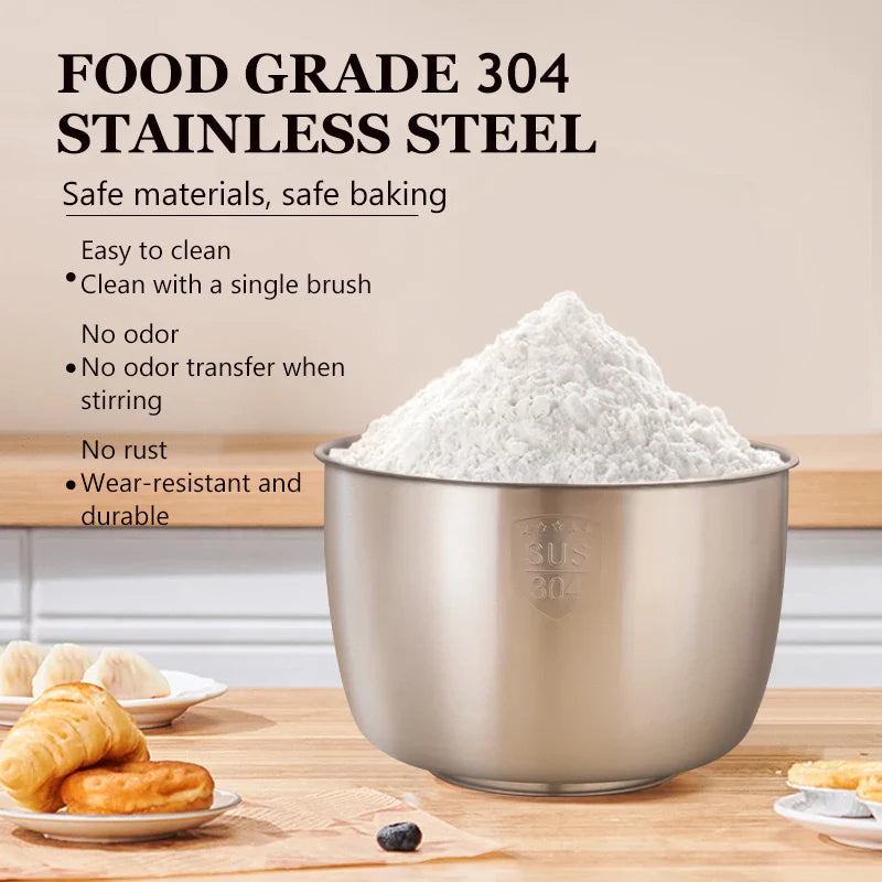 SUNATUR 2-in-1 Stand & Hand Mixer-5-Speed Electric Mixer with 3.5L Stainless Steel Bowl& Attachments