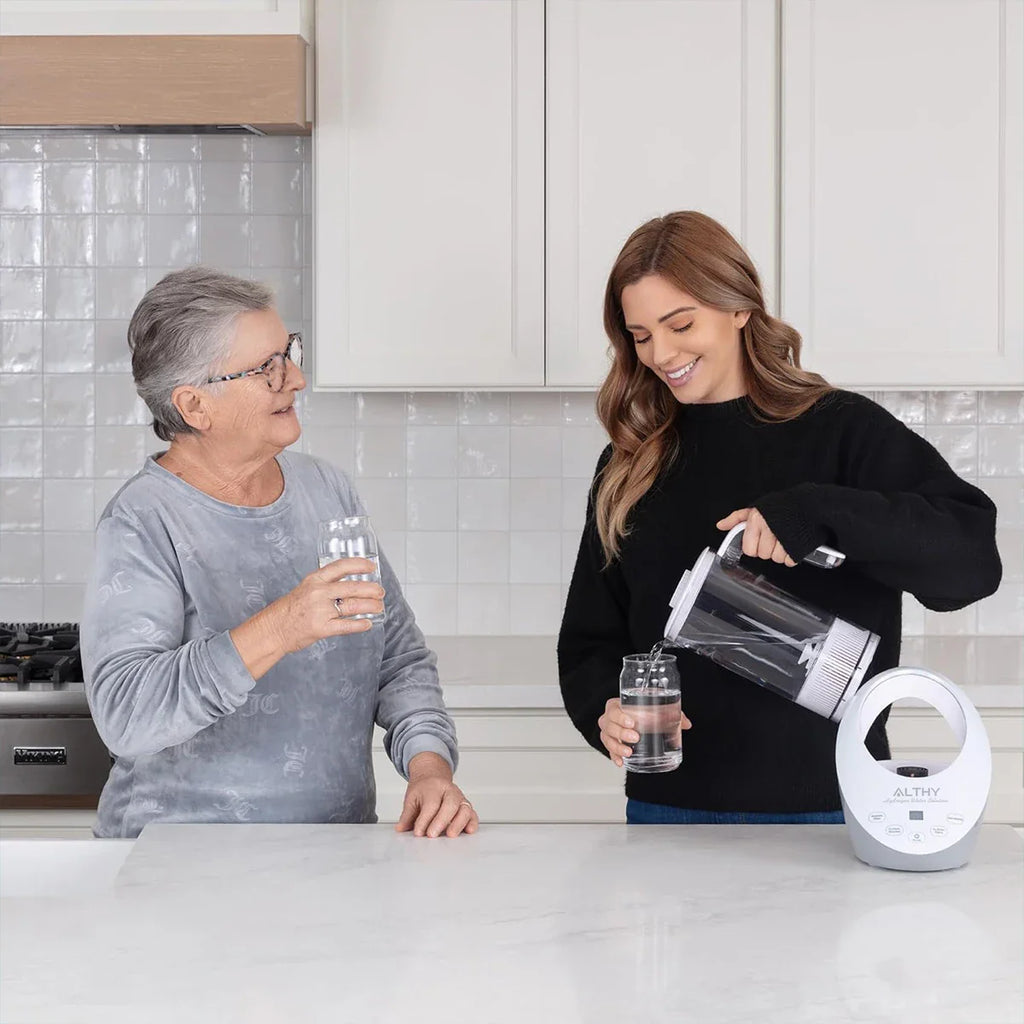 ALTHY Hydrogen  Water Pitcher Generator Machine Jug Bottle SPE&PEM Technology. Balanced Purified Water PH Calcium Sulfite filter