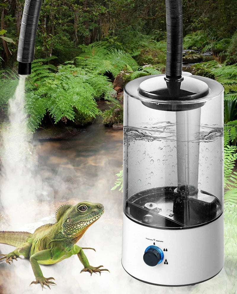 4000ML Ultrasonic Air Humidifier for Reptile Pet Lizard Tortoise Frog Mist Maker Fogger Amphibians Herps Terrariums Humidifier