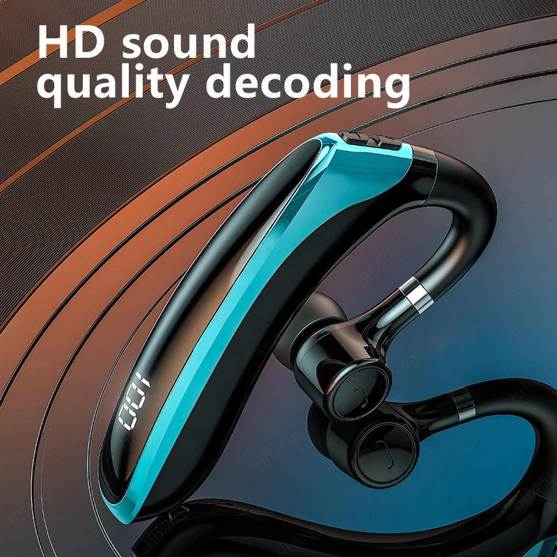Wireless Bluetooth Headphones With Microphon Earphone ENC Noise Cancelling Handsfree Talking Headset Busines Auriculares Driving