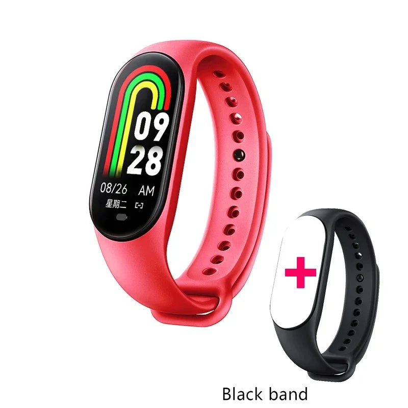 2025 New M8 Band Smart Watch Men Women Smartwatch Heart Rate Sports Fitness Tracking Bracelet Smartband Watche For Android Apple