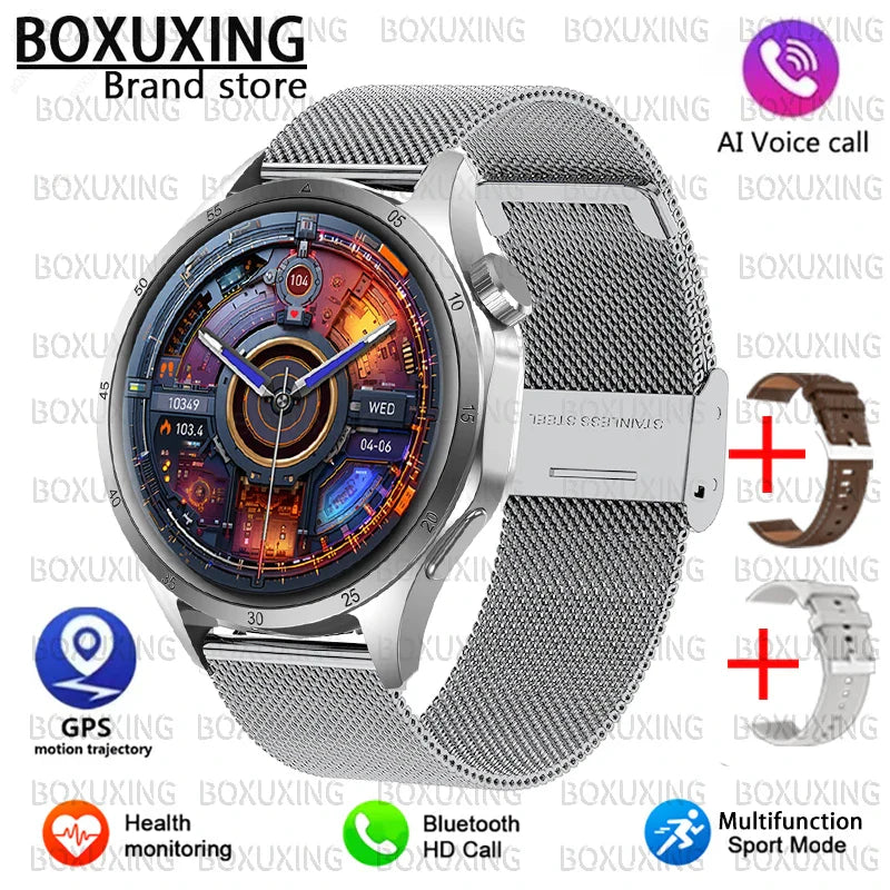2026 New Smart Watch Men Women 1.52"HD AMOLED Screen GPS Motion trajectory Heart Rate Bluetooth Call 100+Sports Modes SmartWatch
