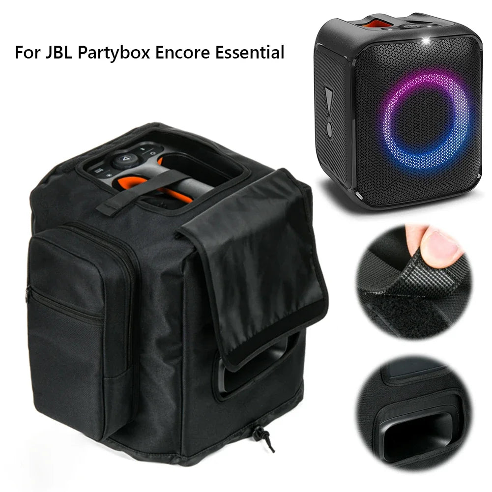 For JBL Partybox Encore Essential 2 Padded Speaker Protective Cover Shockproof Double-Sided Speaker Storage Bag Encore Essential
