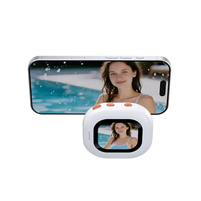 Wireless Magnetic Phone Screen Projector for iPhone Android Auto Selfie Photography Mirroring Streaming Media Device