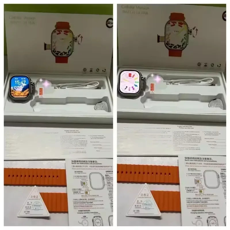 CDS9 Smartwatch 2.2-inch Amoled 448*528 Screen rotating Camera GPS WIFI 4G SIM Card App Download Men's and Women's Smartwatch