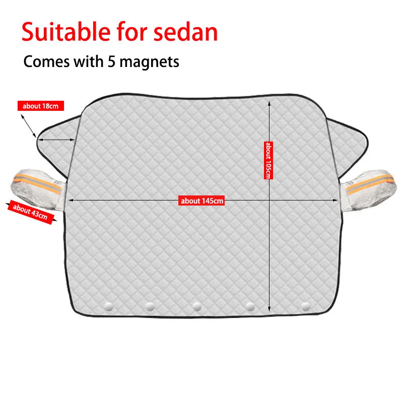 1Pc Car Windshield Snow Anti-UV Shield for Winter Car Cover Front Window Anti Ice Frost Outdoor Protection Car Cover