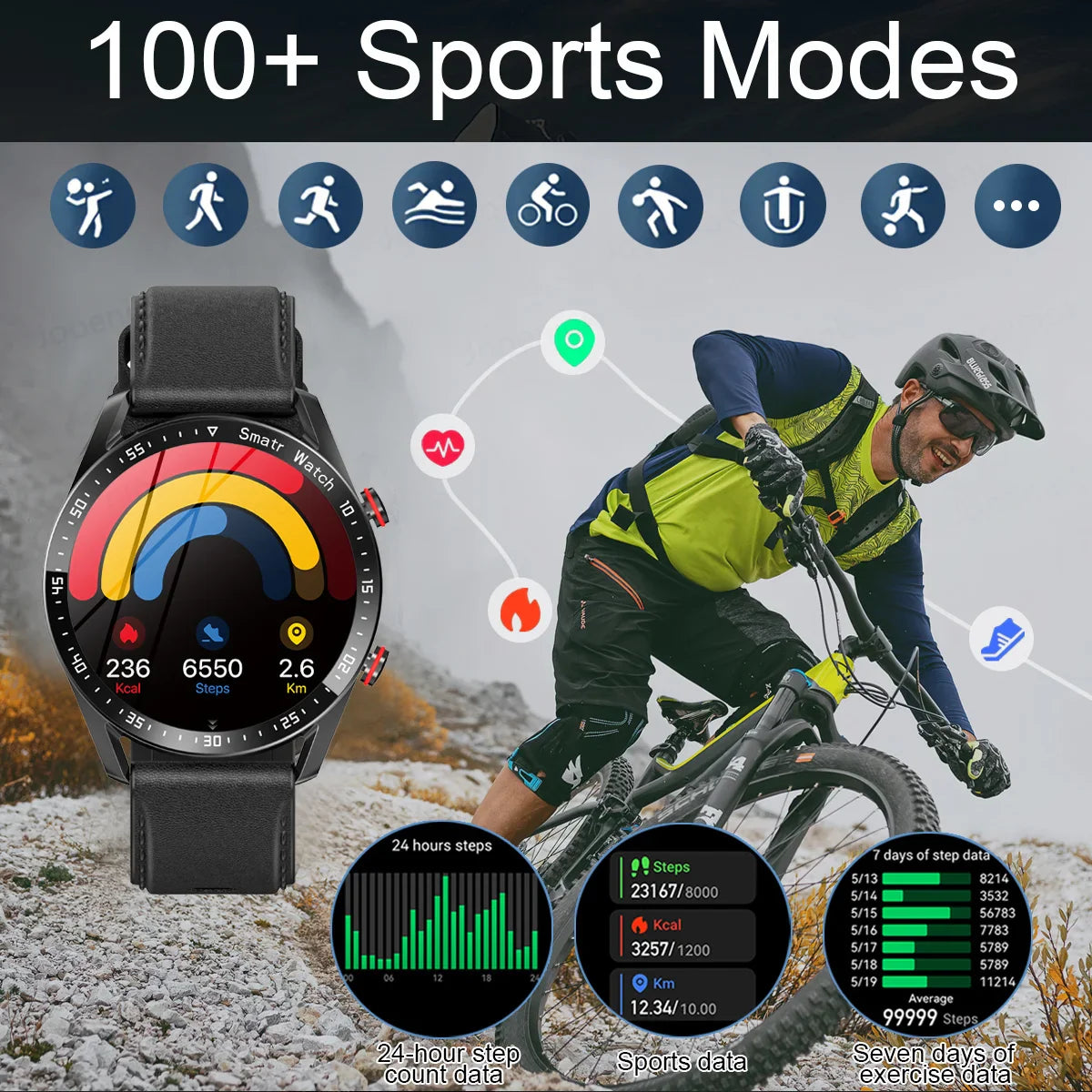 2026 New For Watch GT Series Smart Watch Men Women ECG+PPG HD Screen BT Call GPS Tracker Heart Rate IP68 Waterproof SmartWatch