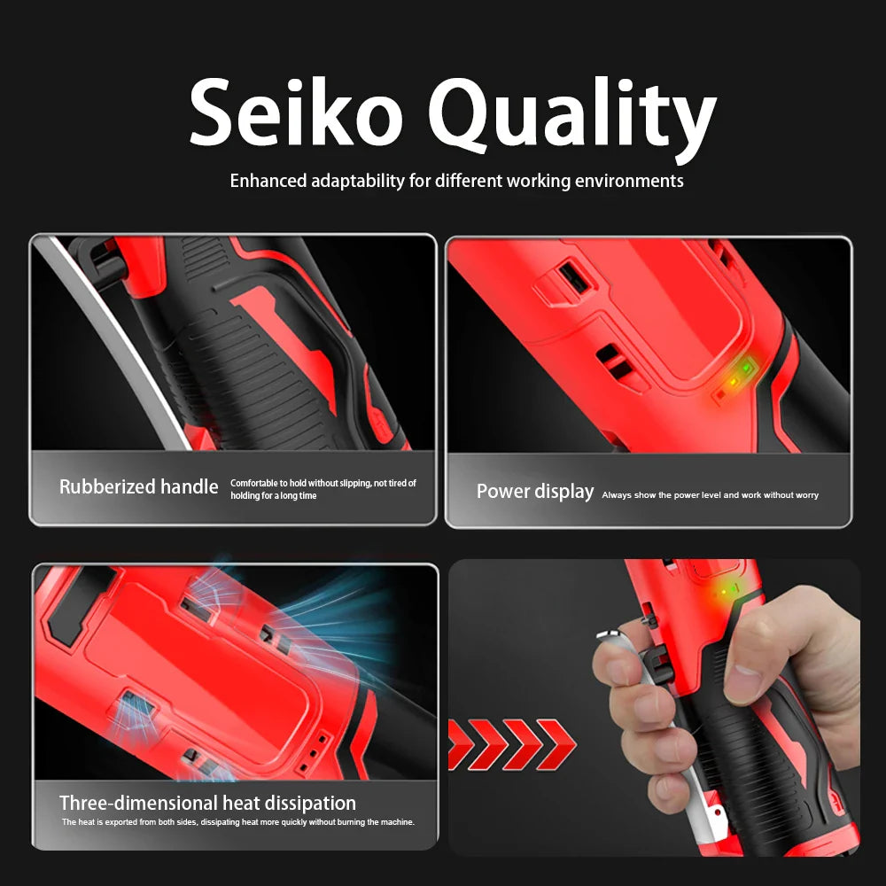 Extended 18V Electric Ratchet Cordless 90 Degree Right Angle Torque Lithium-Ion Wrench Auto Repair Tool Set